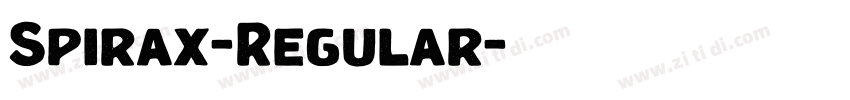 Spirax-Regular字体转换 Spirax-Regular字体转换