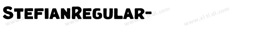 StefianRegular字体转换