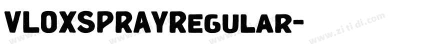VLOXSPRAYRegular字体转换