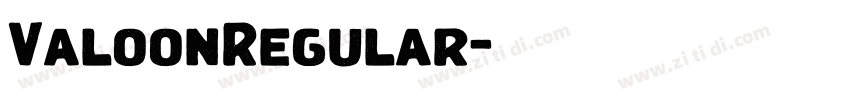 ValoonRegular字体转换 ValoonRegular字体转换