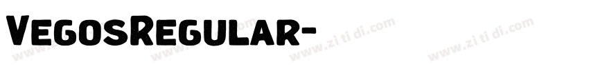 VegosRegular字体转换