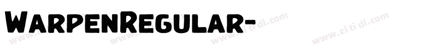 WarpenRegular字体转换