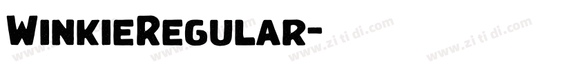WinkieRegular字体转换 WinkieRegular字体转换