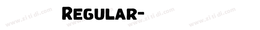 凌氏随手体简Regular字体转换