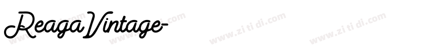 ReagaVintage字体转换