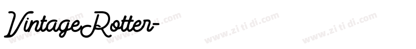 VintageRotter字体转换