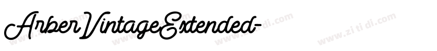 ArberVintageExtended字体转换