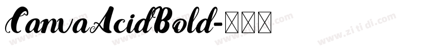 CanvaAcidBold字体转换
