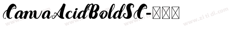 CanvaAcidBoldSC字体转换