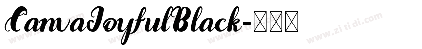CanvaJoyfulBlack字体转换