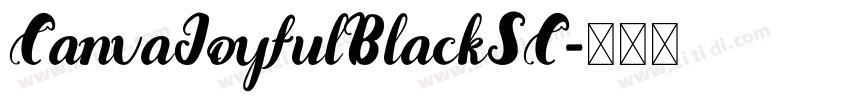 CanvaJoyfulBlackSC字体转换