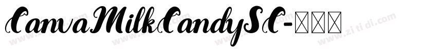 CanvaMilkCandySC字体转换