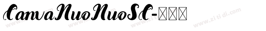 CanvaNuoNuoSC字体转换