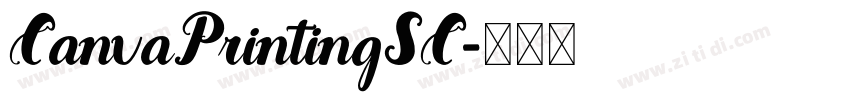 CanvaPrintingSC字体转换