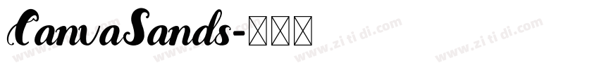 CanvaSands字体转换