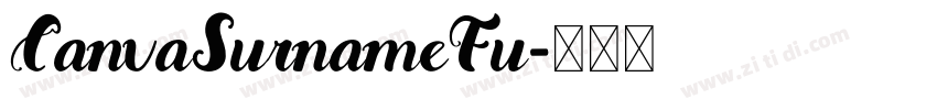 CanvaSurnameFu字体转换