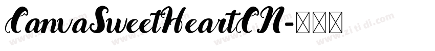 CanvaSweetHeartCN字体转换 CanvaSweetHeartCN字体转换