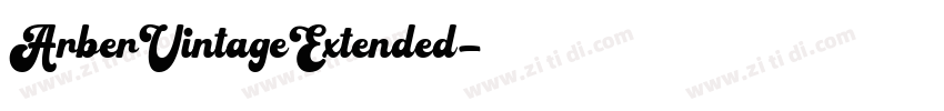ArberVintageExtended字体转换