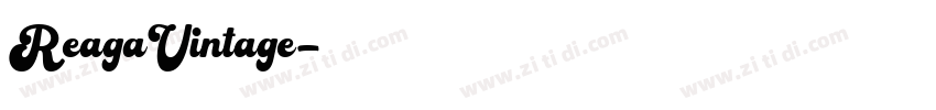 ReagaVintage字体转换