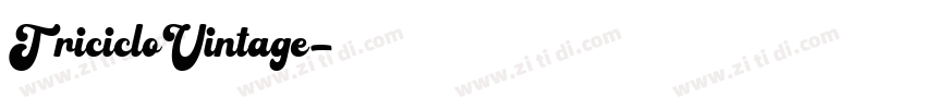 TricicloVintage字体转换