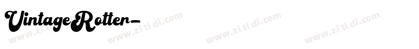 VintageRotter字体转换