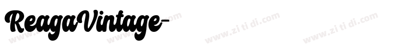 ReagaVintage字体转换