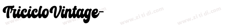 TricicloVintage字体转换