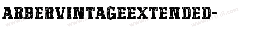 ArberVintageExtended字体转换