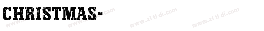 Christmas字体转换