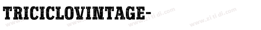 TricicloVintage字体转换