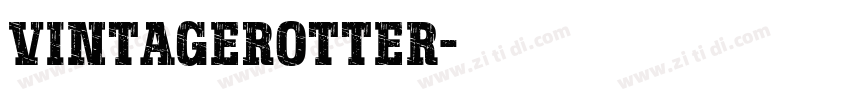 VintageRotter字体转换