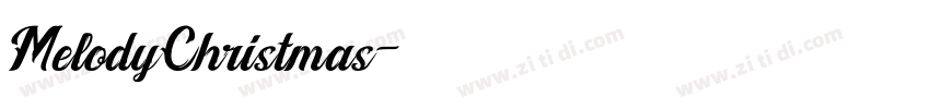 MelodyChristmas字体转换