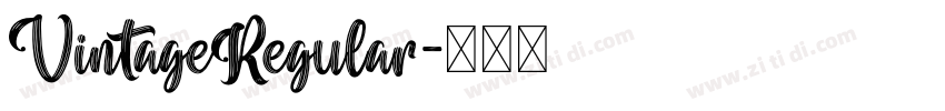 VintageRegular字体转换