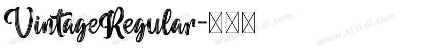 VintageRegular字体转换