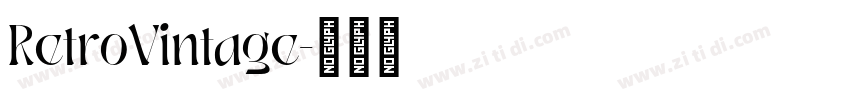 RetroVintage字体转换