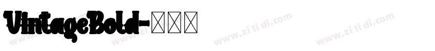 VintageBold字体转换