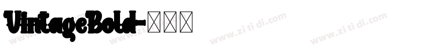 VintageBold字体转换