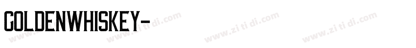 GoldenWhiskey字体转换