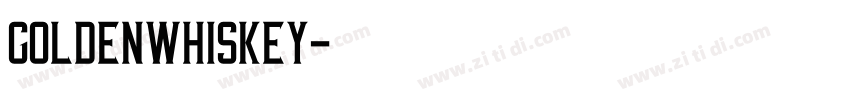 GoldenWhiskey字体转换