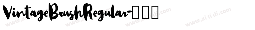 VintageBrushRegular字体转换 VintageBrushRegular字体转换