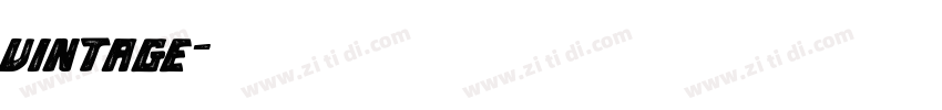 vintage字体转换