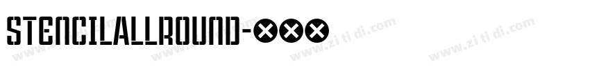 StencilAllround字体转换