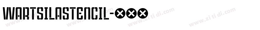 WartsilaStencil字体转换