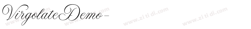 VirgolateDemo字体转换