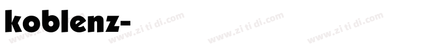 koblenz字体转换