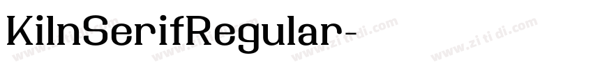 KilnSerifRegular字体转换