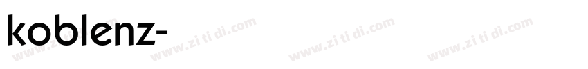 koblenz字体转换