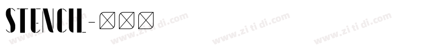 Stencil字体转换