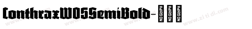 ConthraxW05SemiBold字体转换