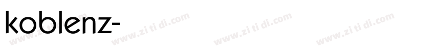 koblenz字体转换